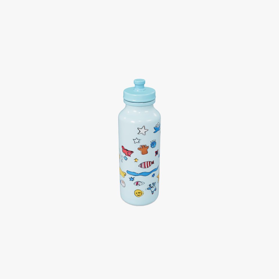 Playful Ocean Water Bottle model pack